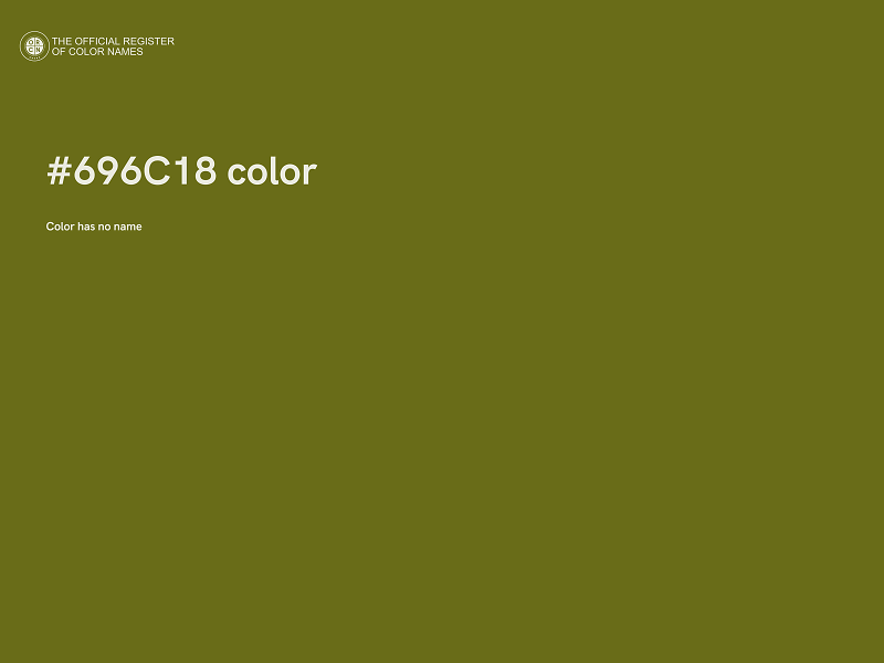 #696C18 color image