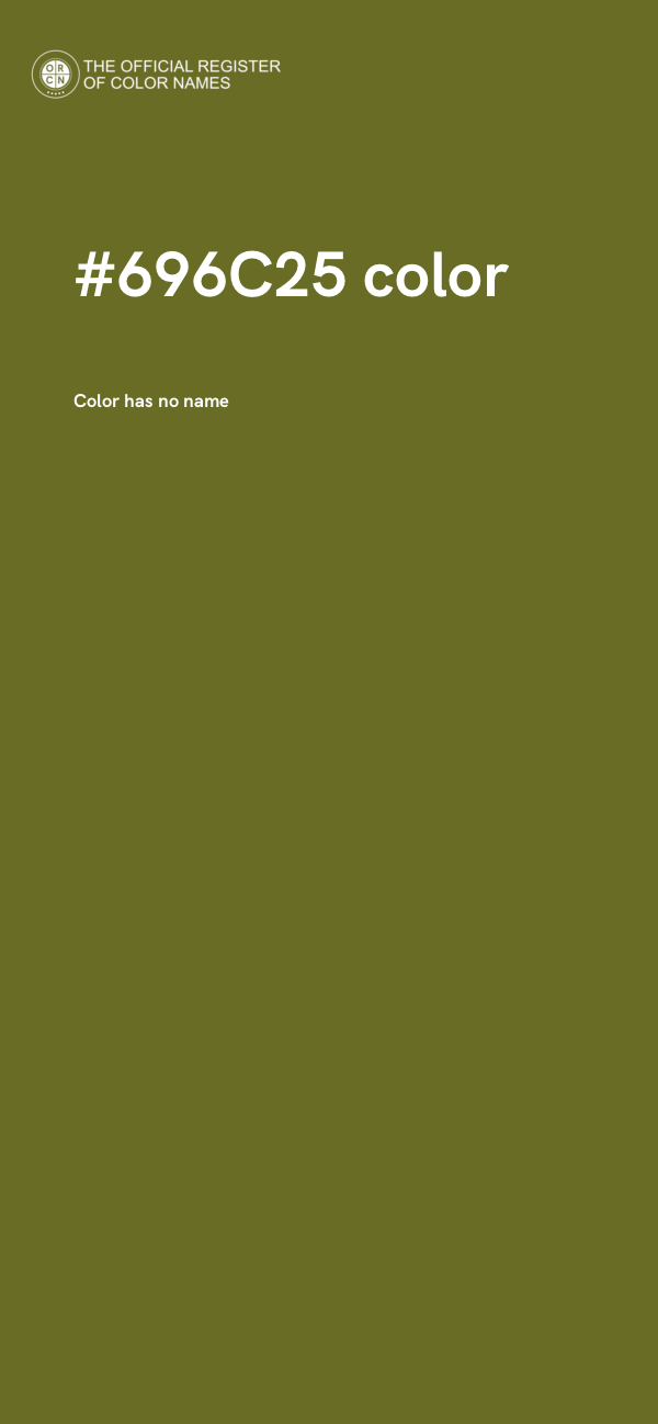 #696C25 color image