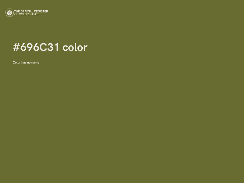 #696C31 color image
