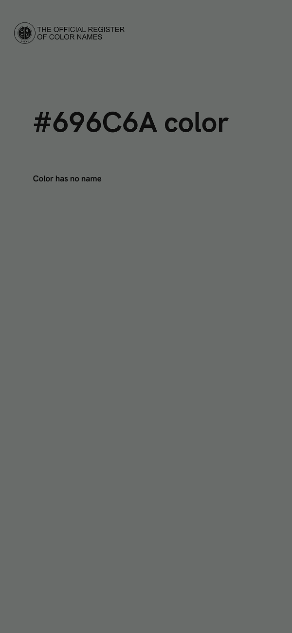 #696C6A color image