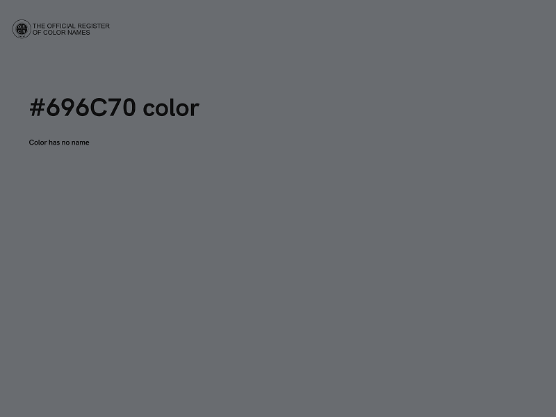 #696C70 color image