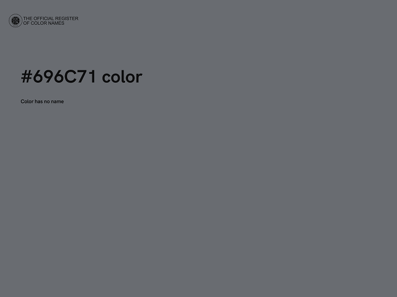 #696C71 color image