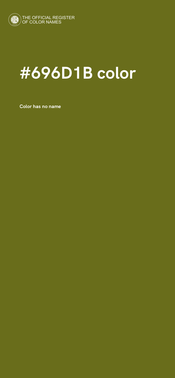 #696D1B color image