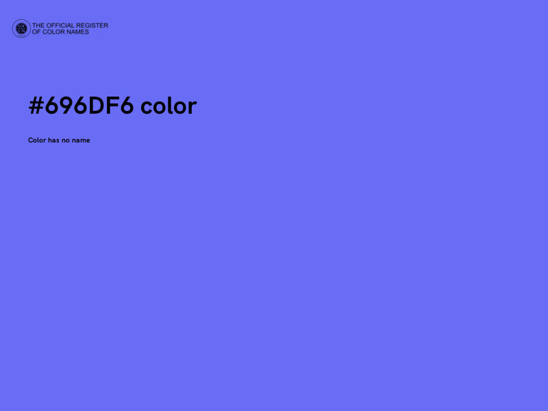 #696DF6 color image