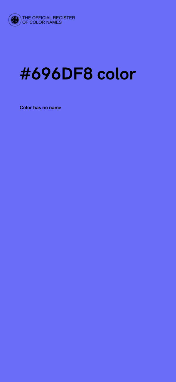 #696DF8 color image