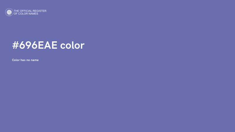 #696EAE color image