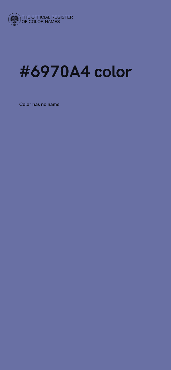 #6970A4 color image