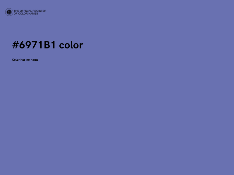 #6971B1 color image