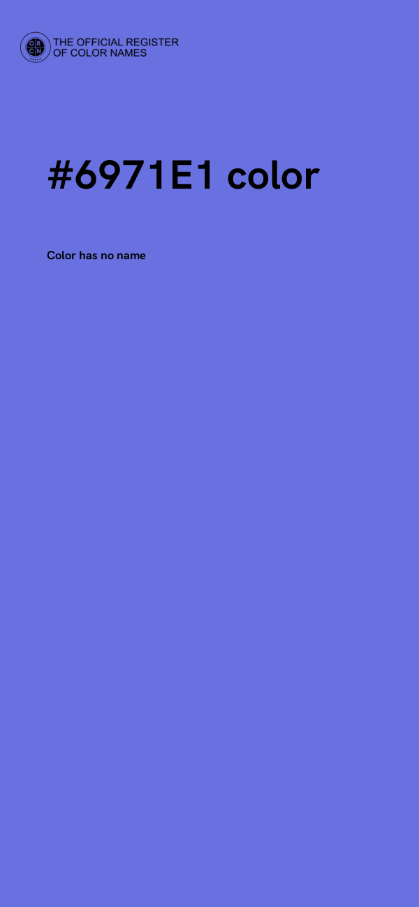 #6971E1 color image