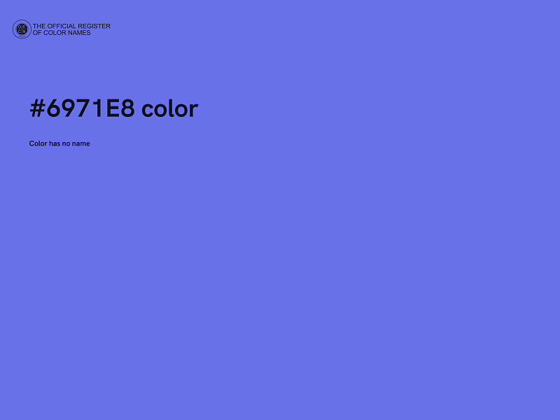 #6971E8 color image
