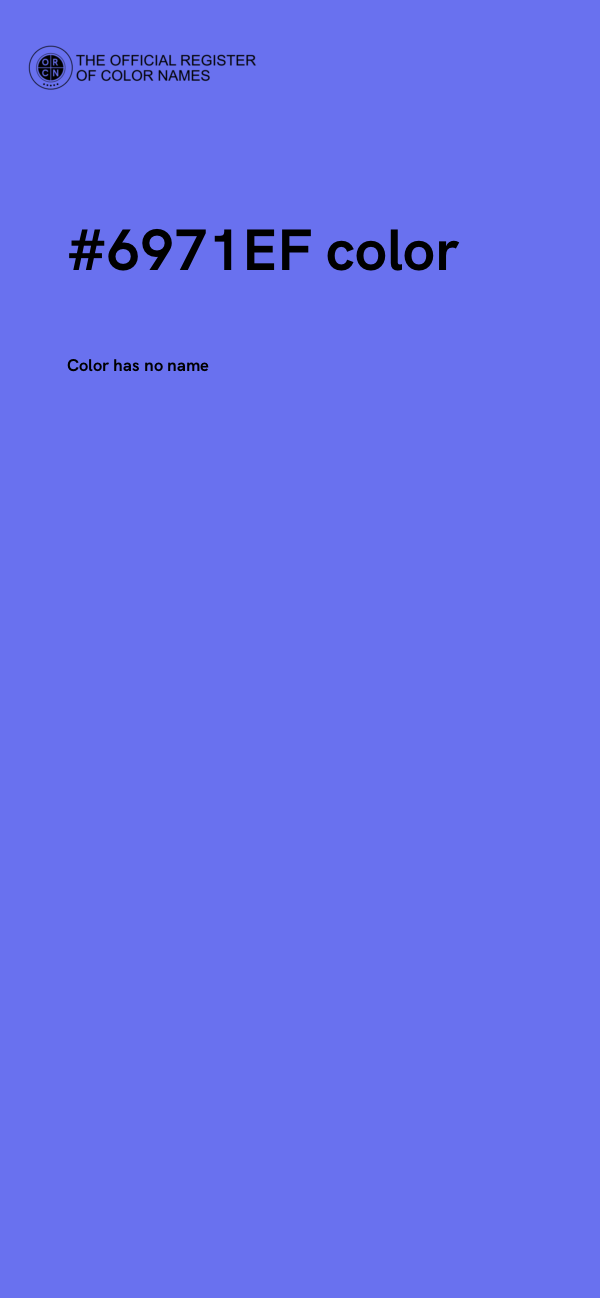 #6971EF color image