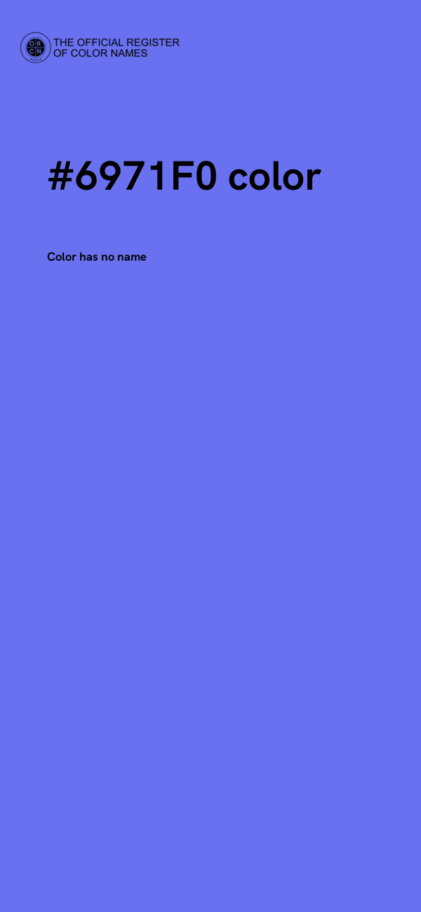 #6971F0 color image