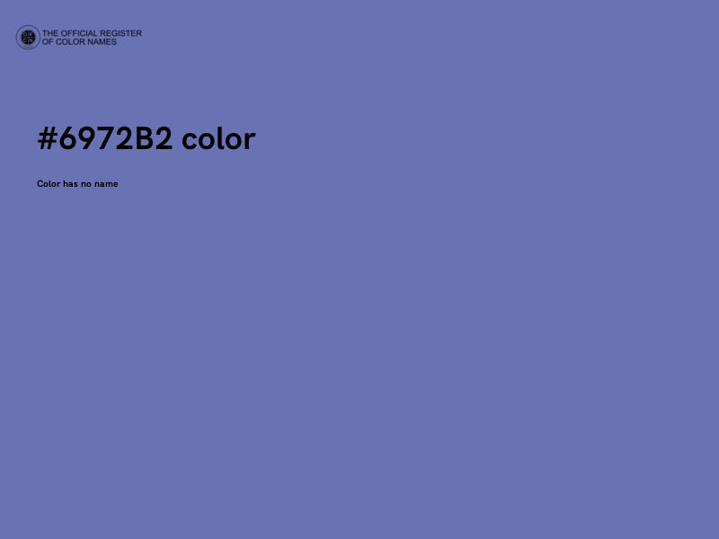 #6972B2 color image