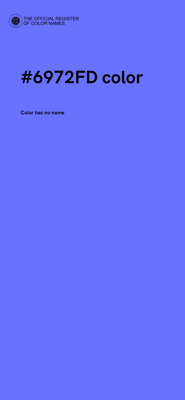 #6972FD color image
