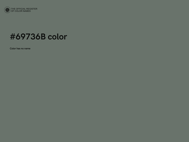 #69736B color image