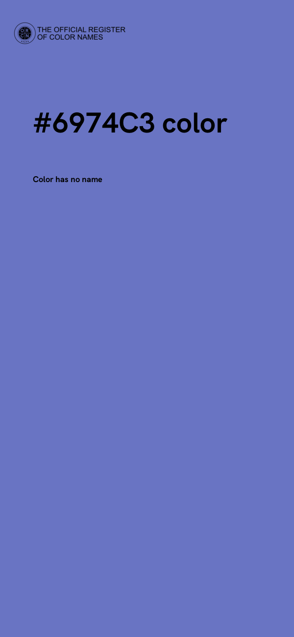 #6974C3 color image