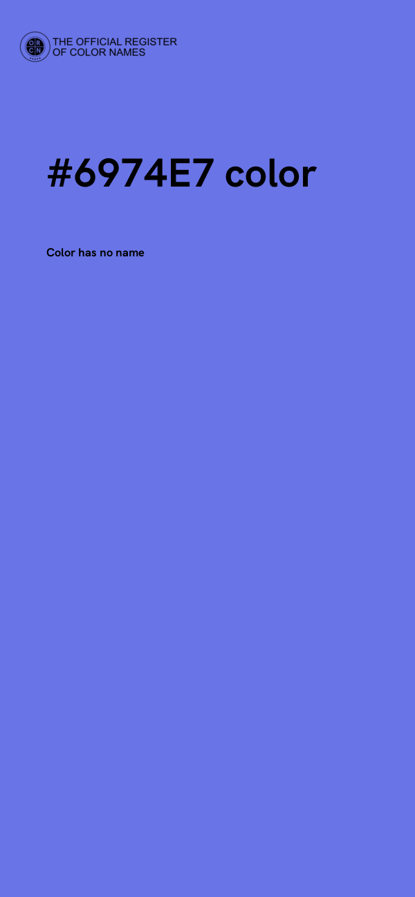 #6974E7 color image