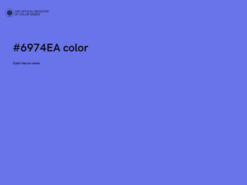 #6974EA color image