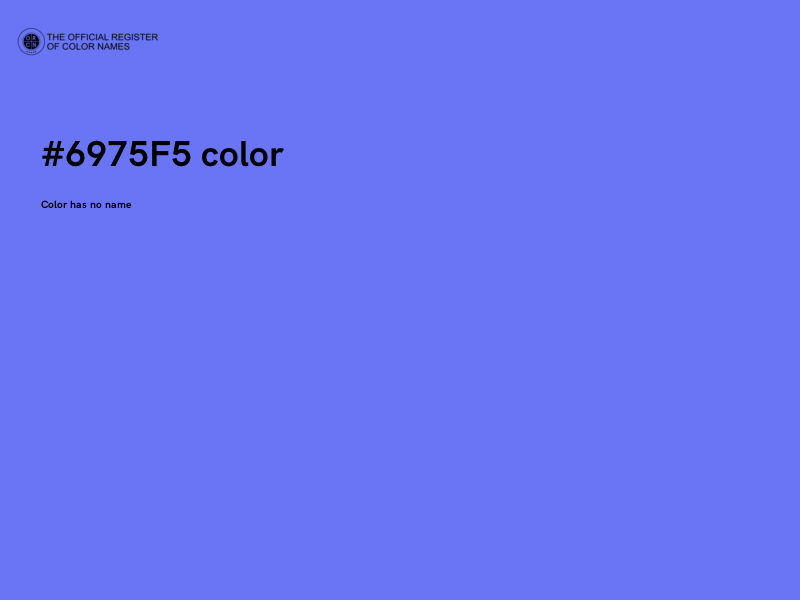 #6975F5 color image