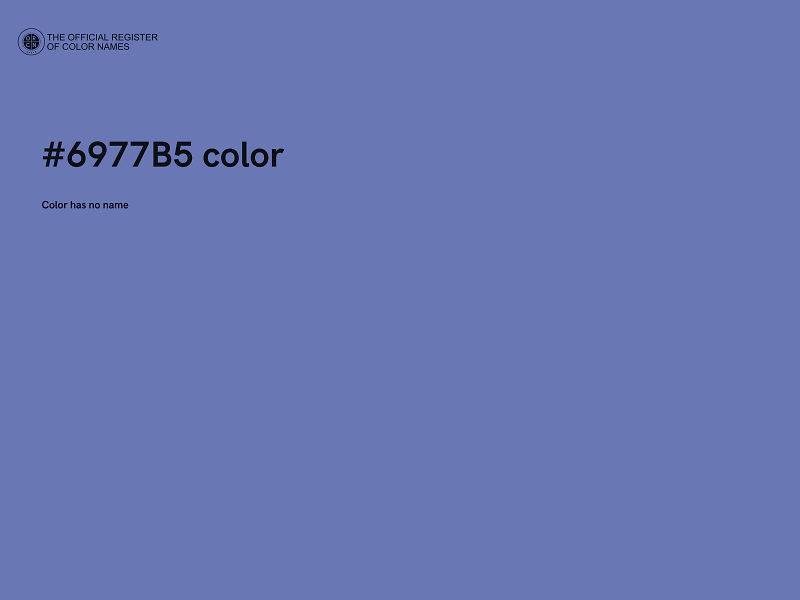 #6977B5 color image