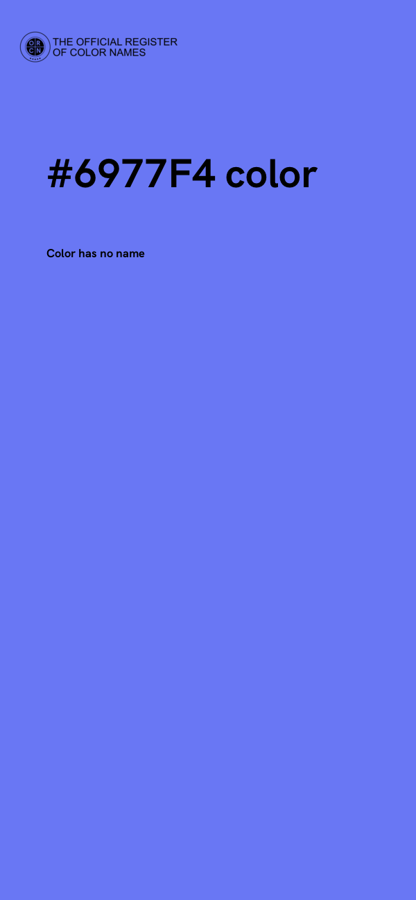 #6977F4 color image