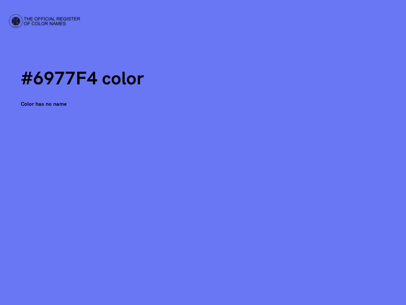 #6977F4 color image
