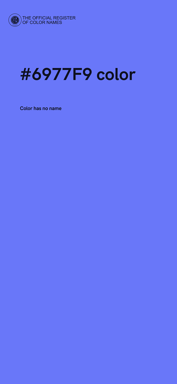 #6977F9 color image