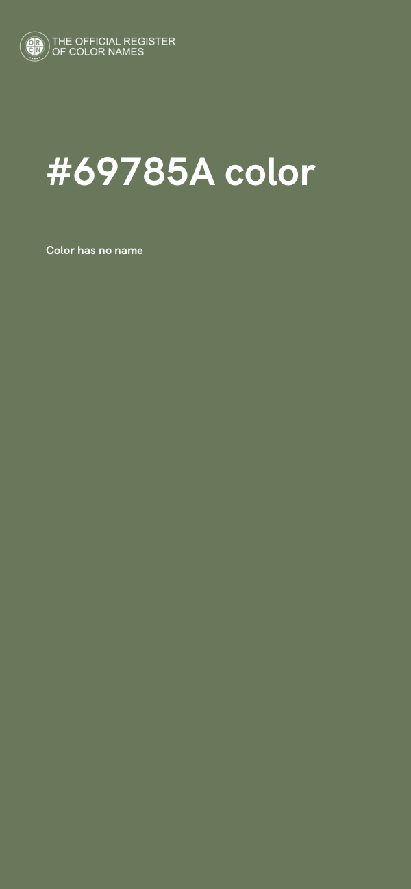 #69785A color image