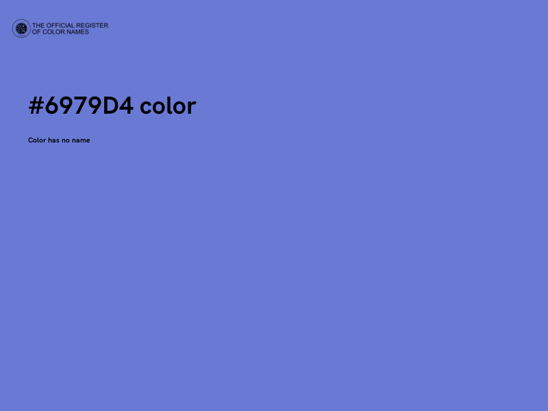 #6979D4 color image
