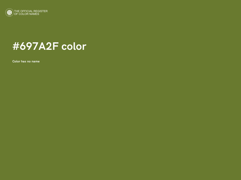 #697A2F color image