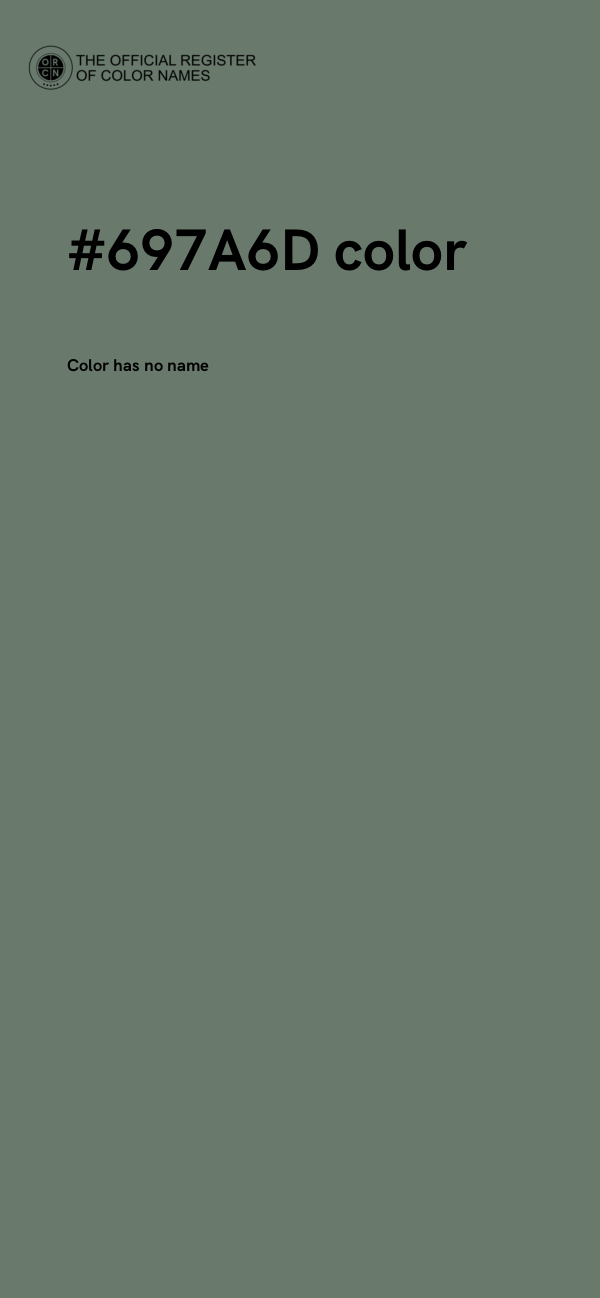 #697A6D color image