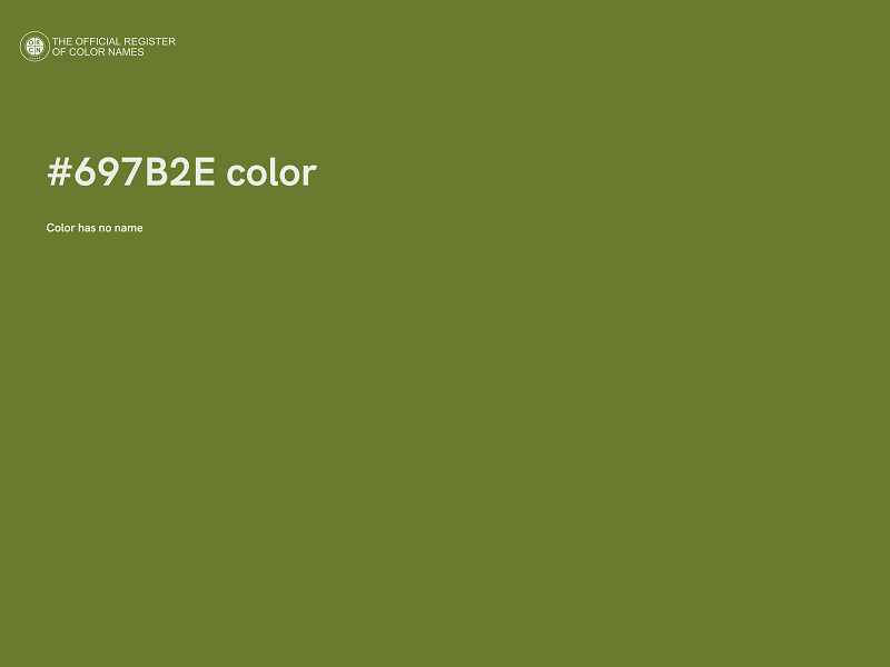 #697B2E color image