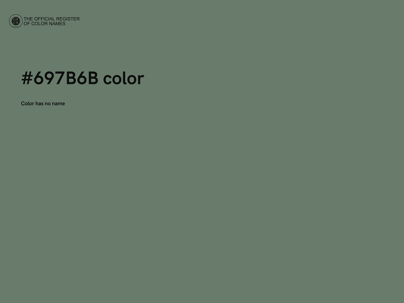 #697B6B color image