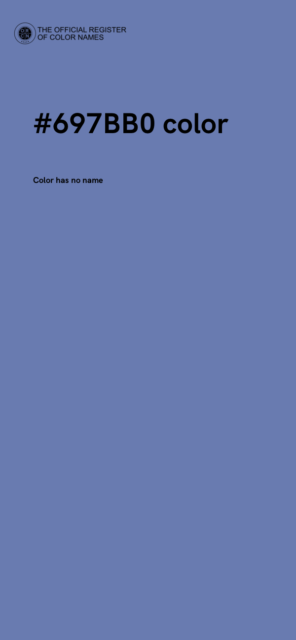 #697BB0 color image