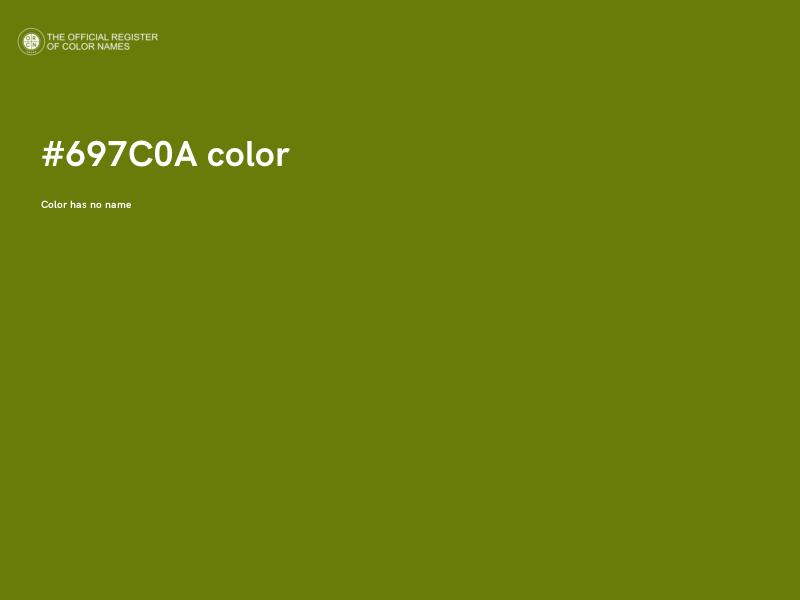 #697C0A color image