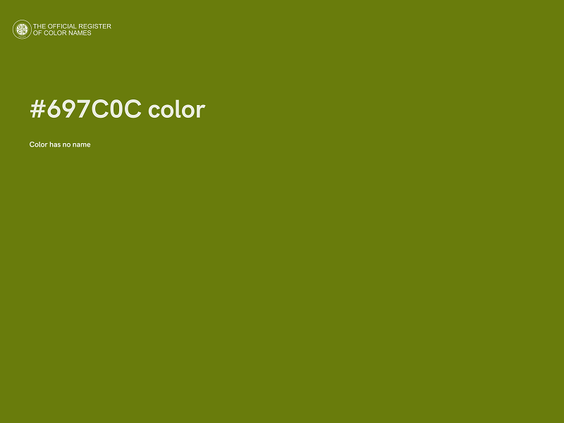#697C0C color image