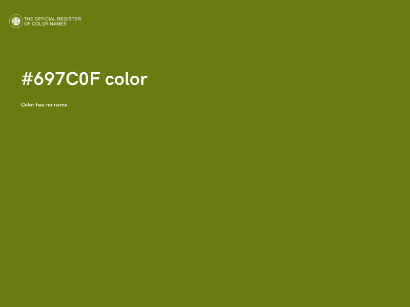 #697C0F color image