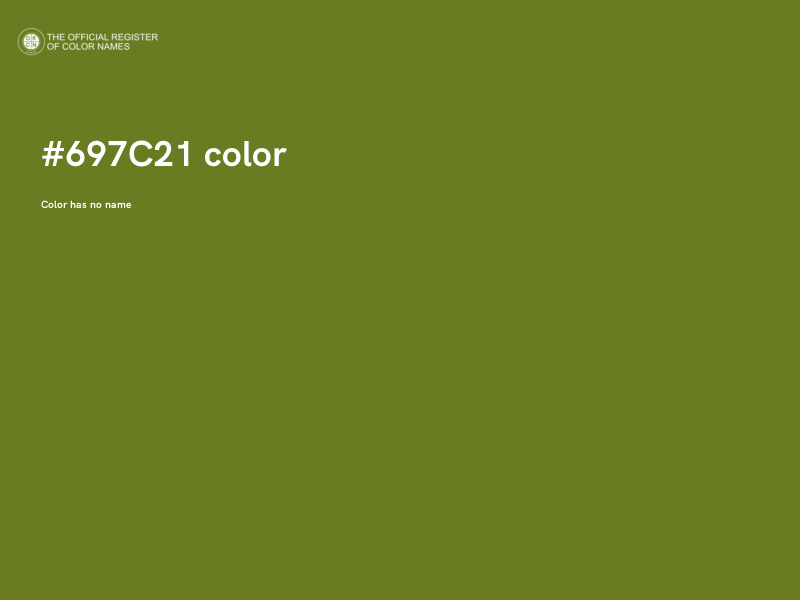 #697C21 color image
