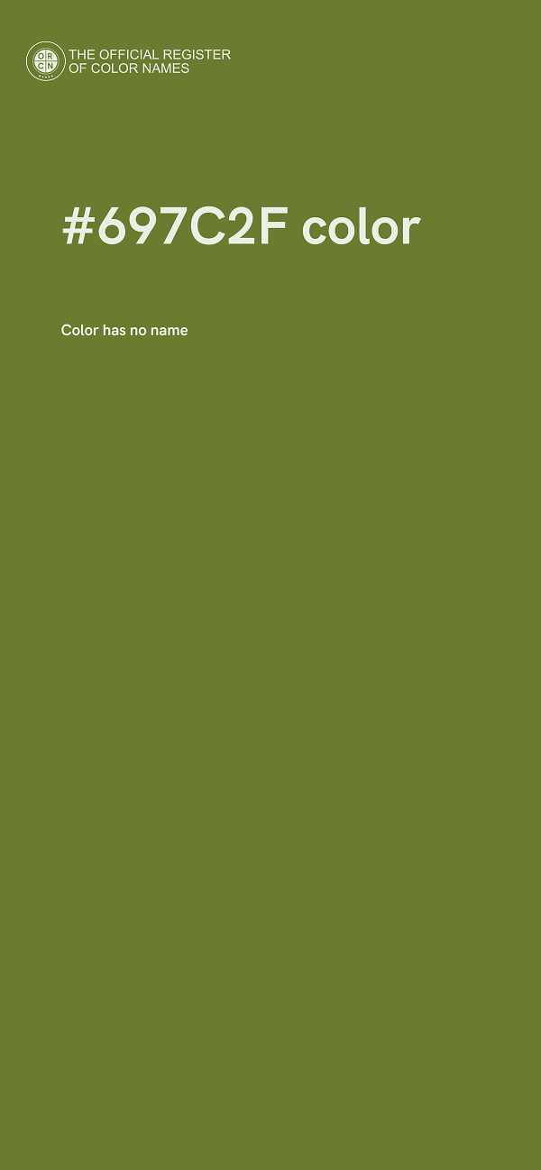 #697C2F color image