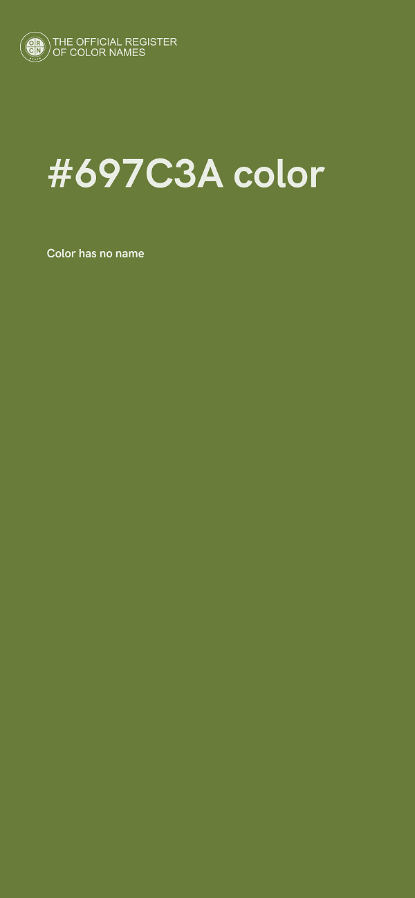 #697C3A color image