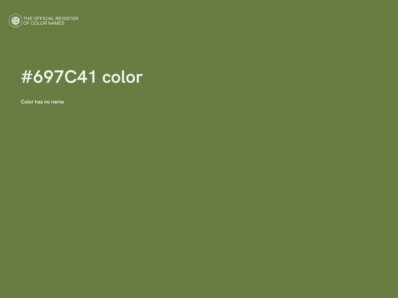 #697C41 color image