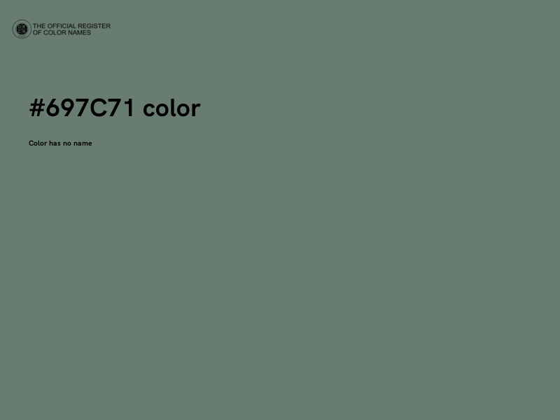 #697C71 color image