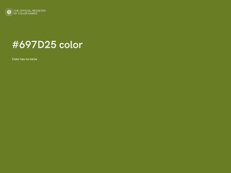 #697D25 color image