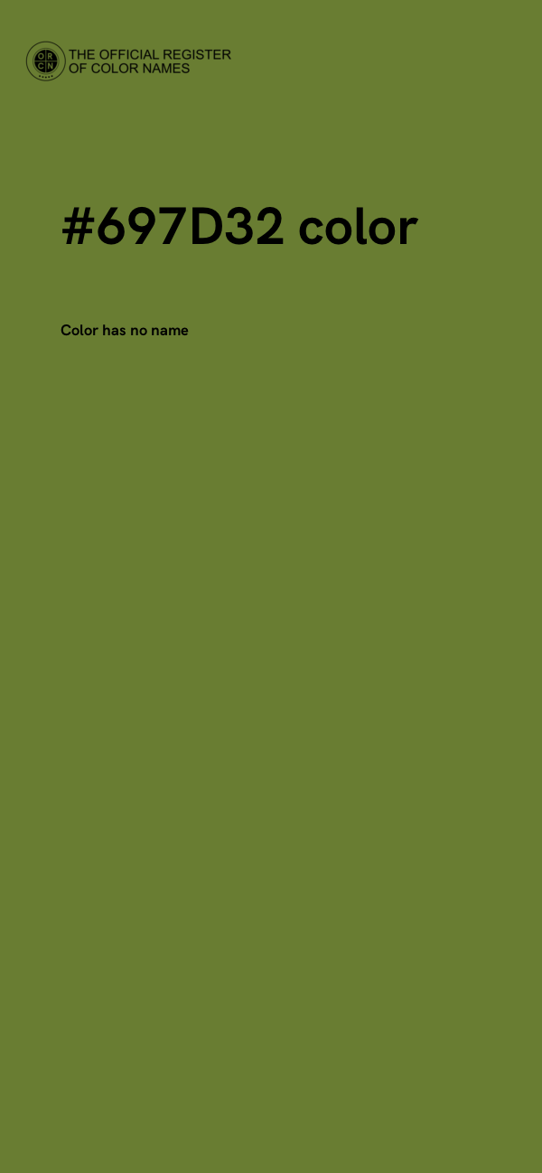 #697D32 color image