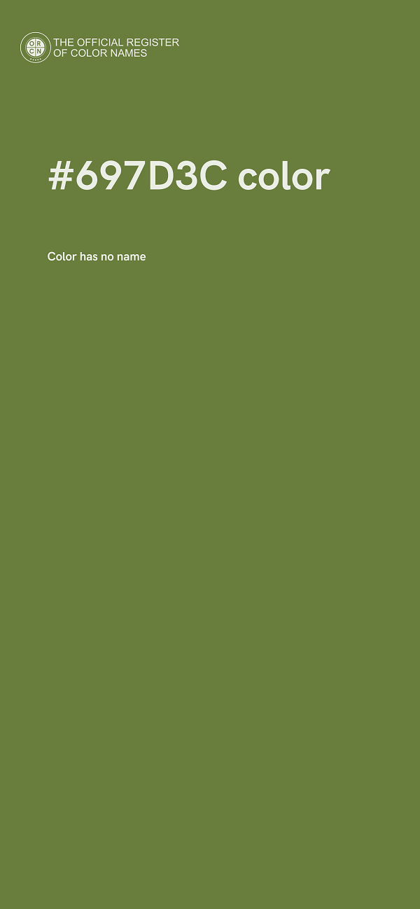 #697D3C color image