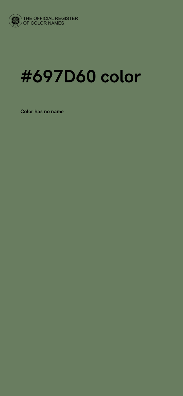 #697D60 color image
