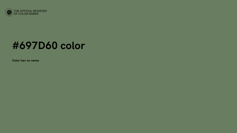#697D60 color image