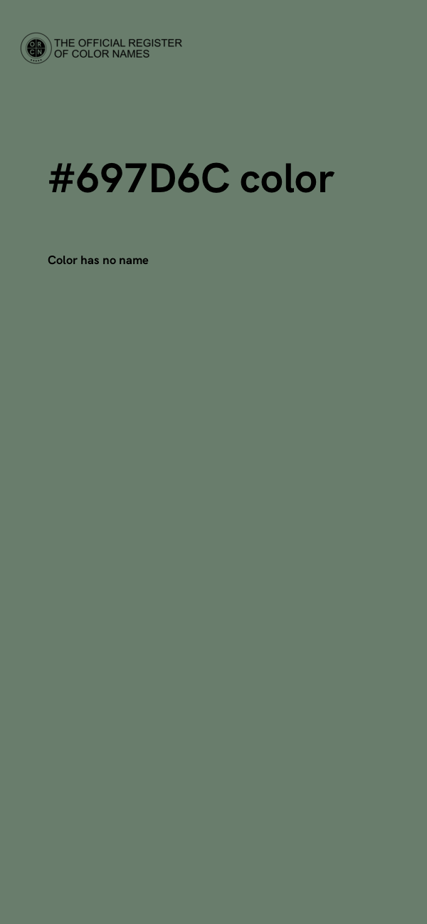 #697D6C color image