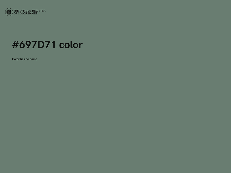 #697D71 color image