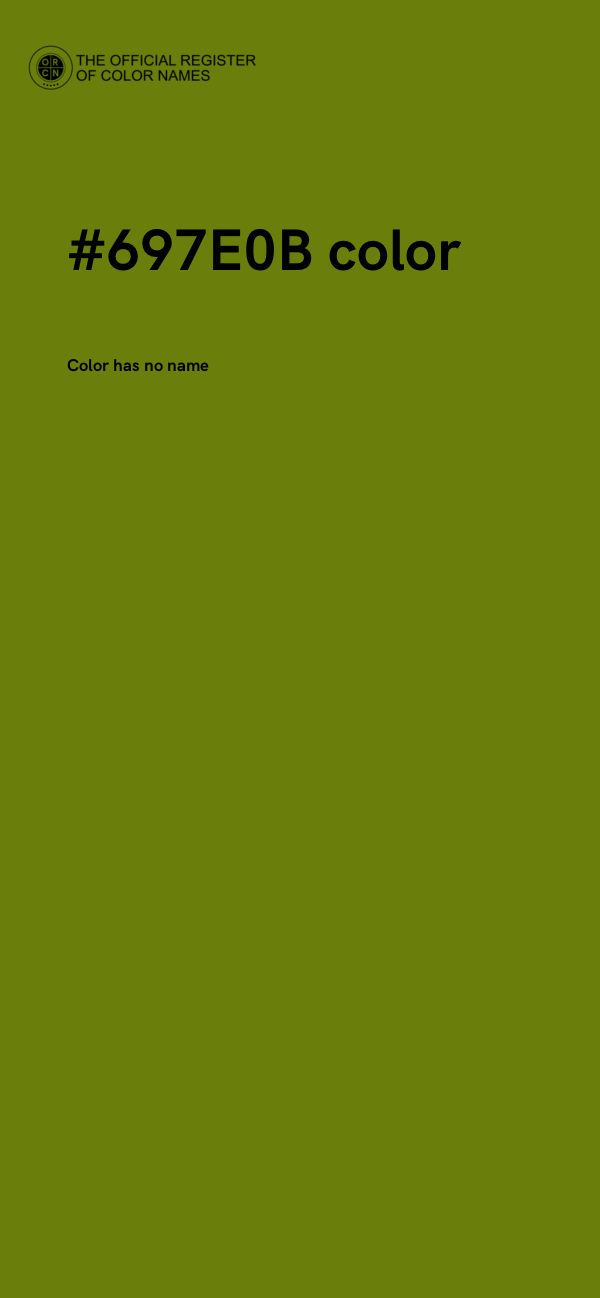 #697E0B color image
